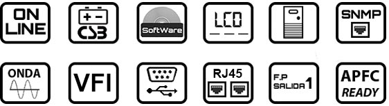 SAI online LA-ON-LCD iconos