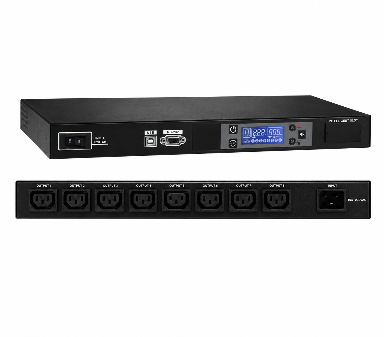 Regleta PDU rack 19" con monitorización