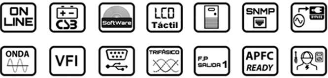 SAI trifásico LA-ON33-LCD